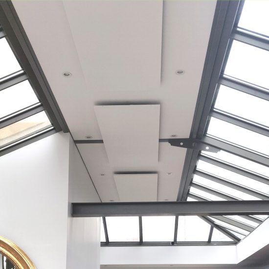 weline sous plafond vérrière